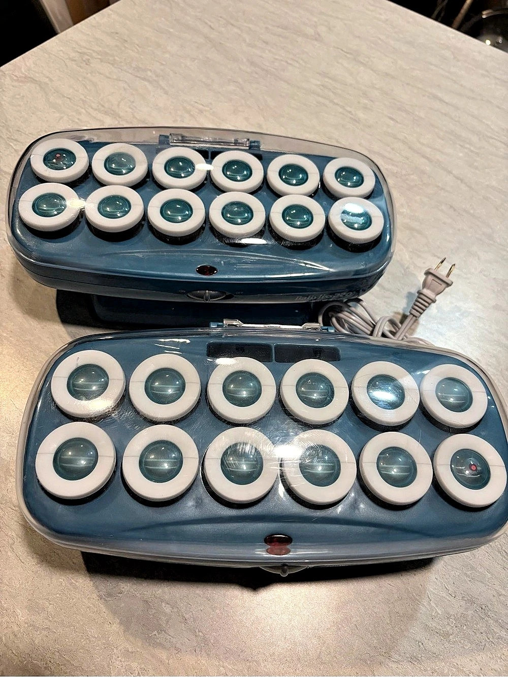 BaBylissPRO Nano Titanium Professional 12-Roller Set Blue & White